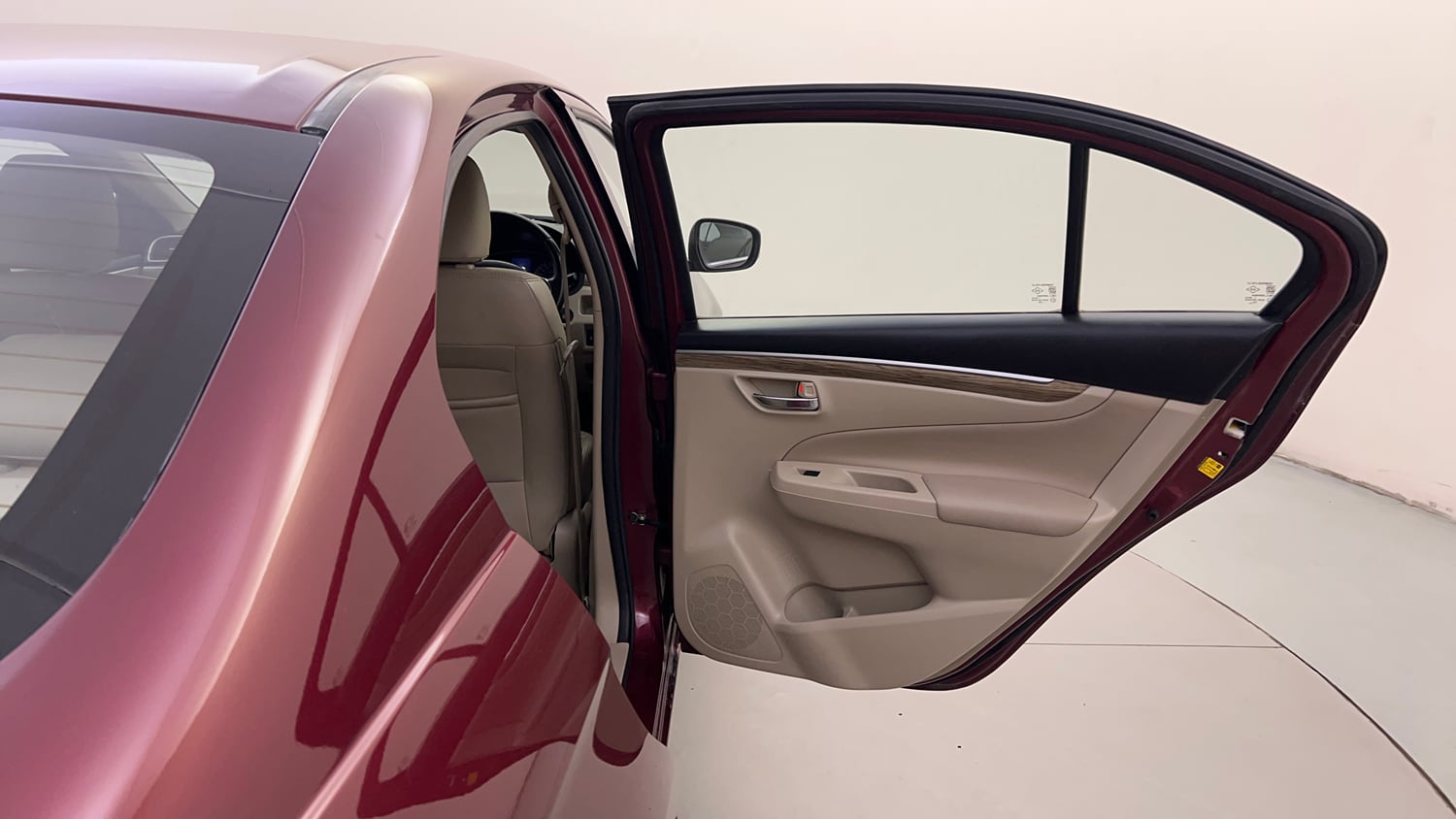 Used 2021 Maruti Suzuki Ciaz Alpha 1.5 AT Petrol Automatic interior RIGHT REAR DOOR OPEN VIEW