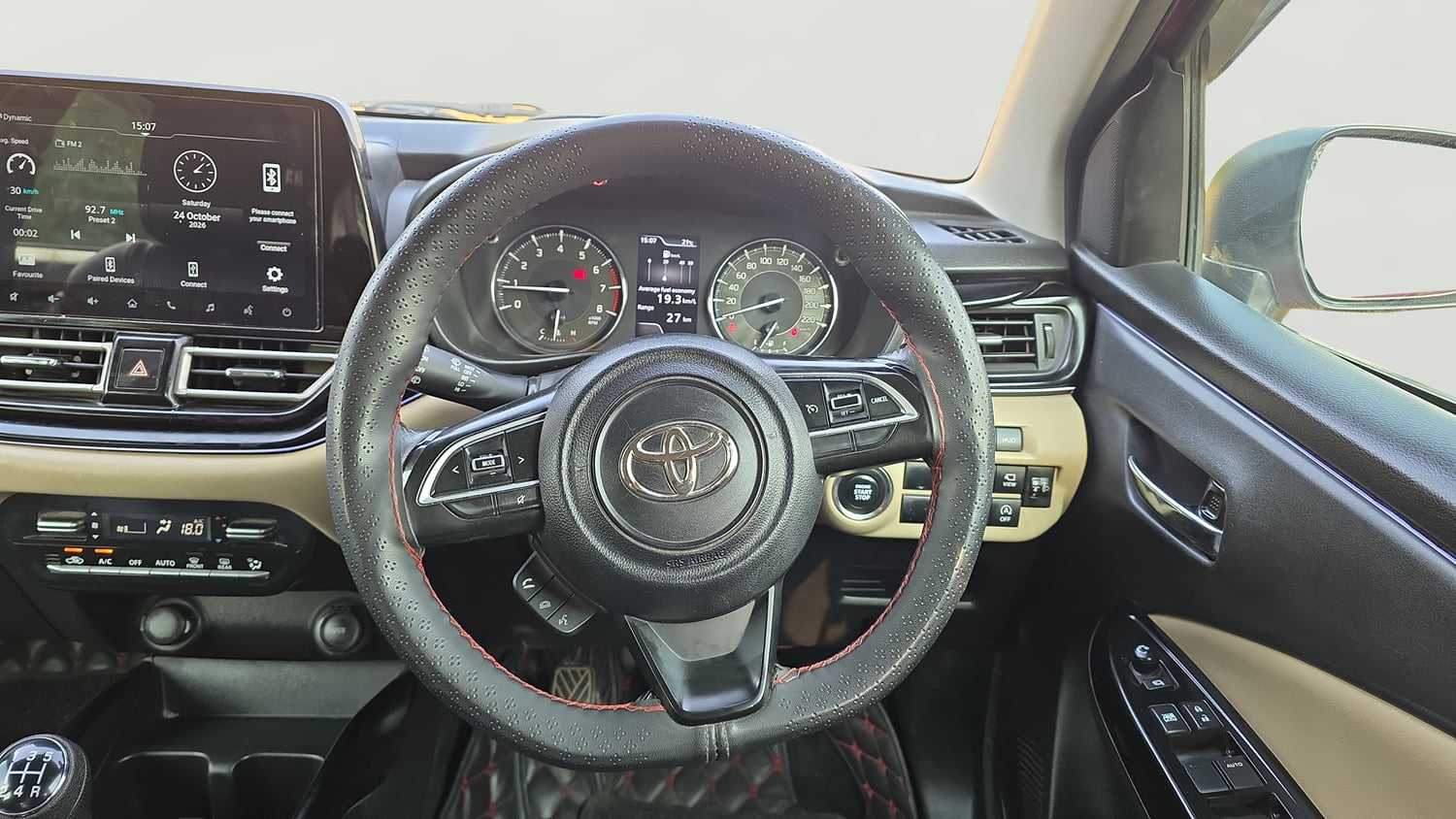 Used 2023 Toyota Glanza V Petrol Manual interior STEERING VIEW