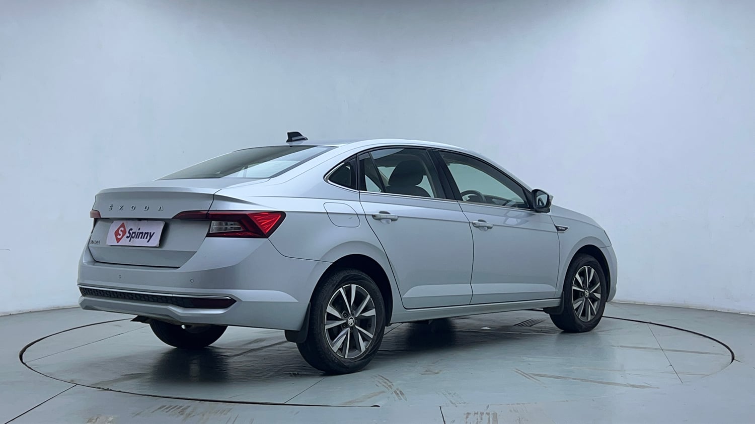 Used 2022 Skoda Slavia Style 1.0L TSI AT Petrol Automatic exterior RIGHT REAR CORNER VIEW