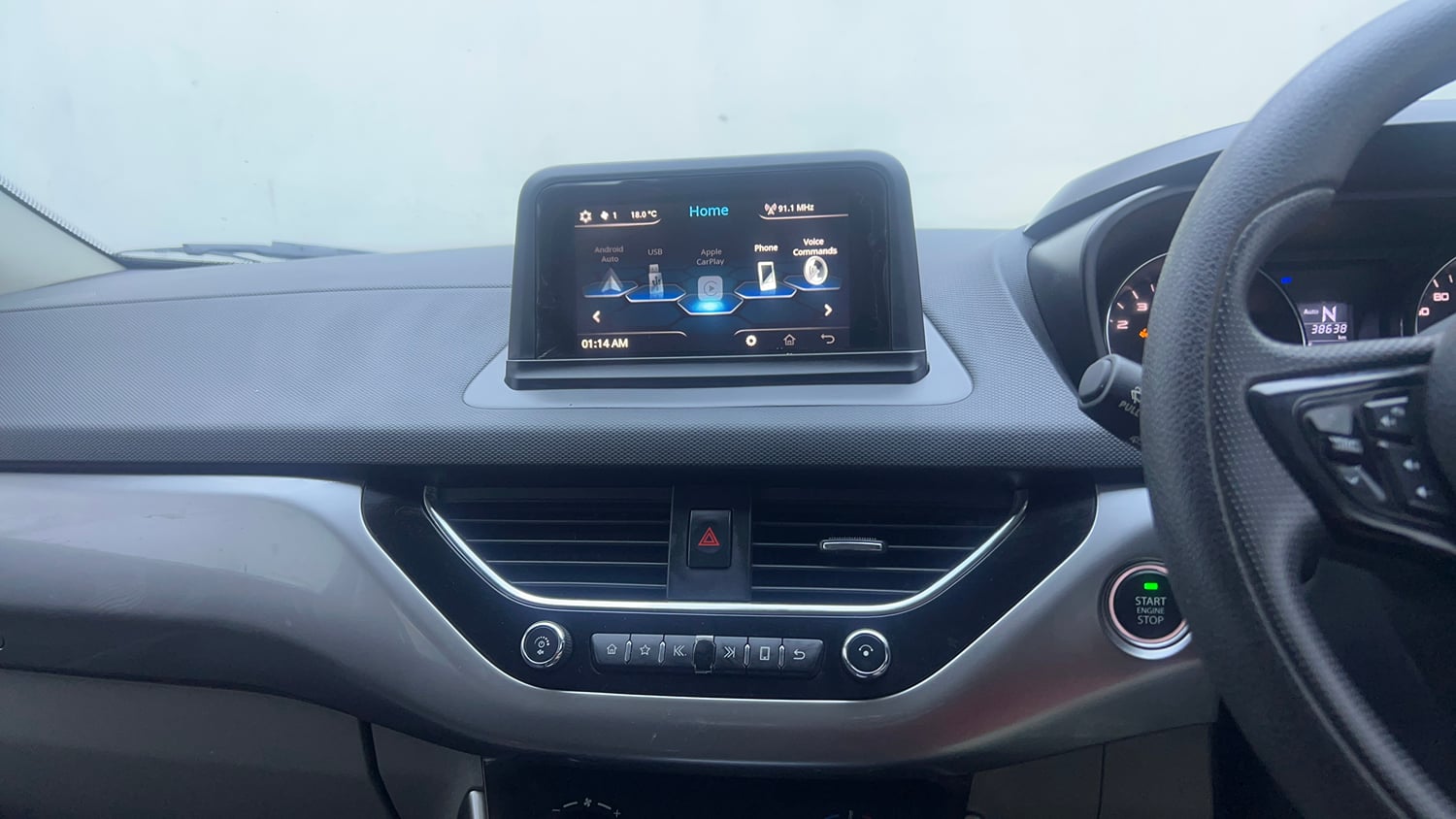 Used 2018 Tata Nexon XZA Plus Diesel Diesel Automatic interior MUSIC SYSTEM & AC CONTROL VIEW