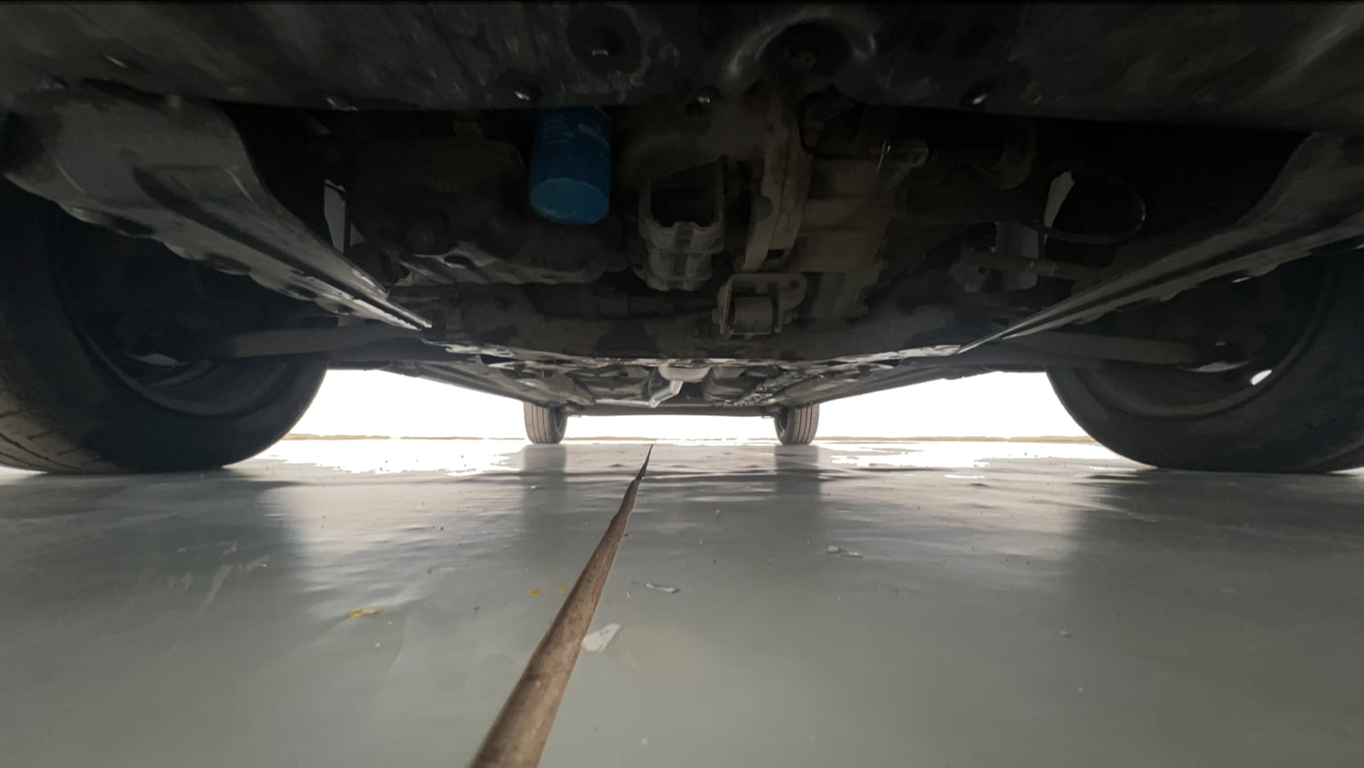 Used 2015 Hyundai Xcent S 1.2 Petrol Manual extra FRONT LEFT UNDERBODY VIEW