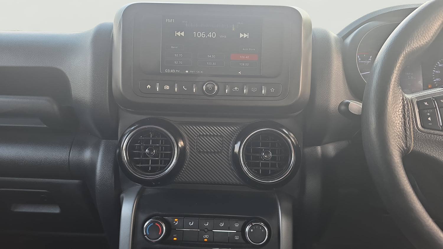 Used 2023 Mahindra Thar LX Hard Top Diesel MT 4WD Diesel Manual interior MUSIC SYSTEM & AC CONTROL VIEW