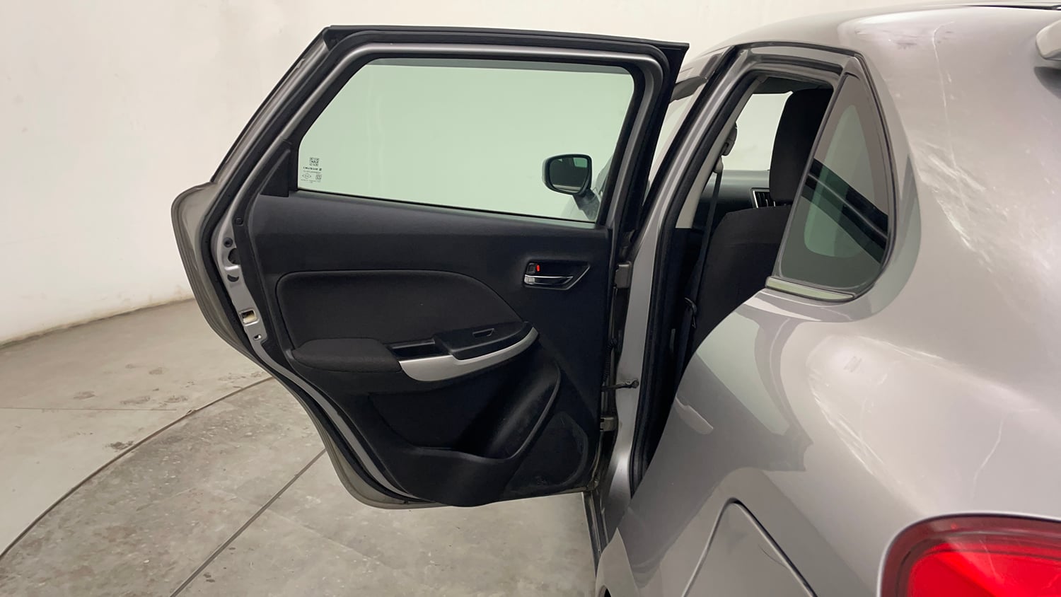 Used 2016 Maruti Suzuki Baleno Alpha 1.2 Petrol Manual interior LEFT REAR DOOR OPEN VIEW