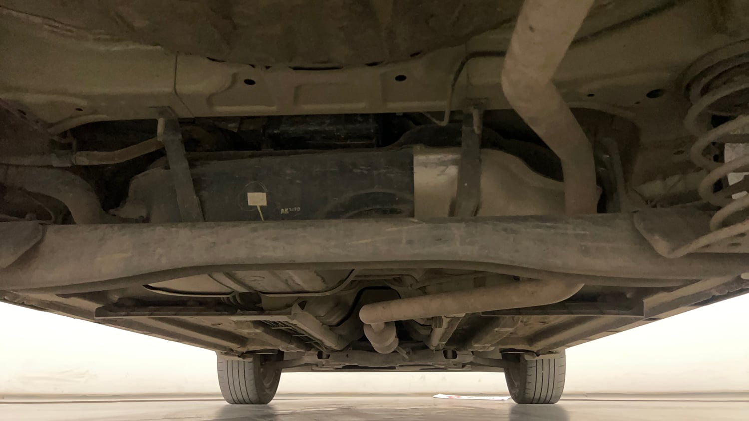 Used 2022 Kia Seltos HTX 1.5 Petrol Manual extra REAR UNDERBODY VIEW (TAKEN FROM REAR)