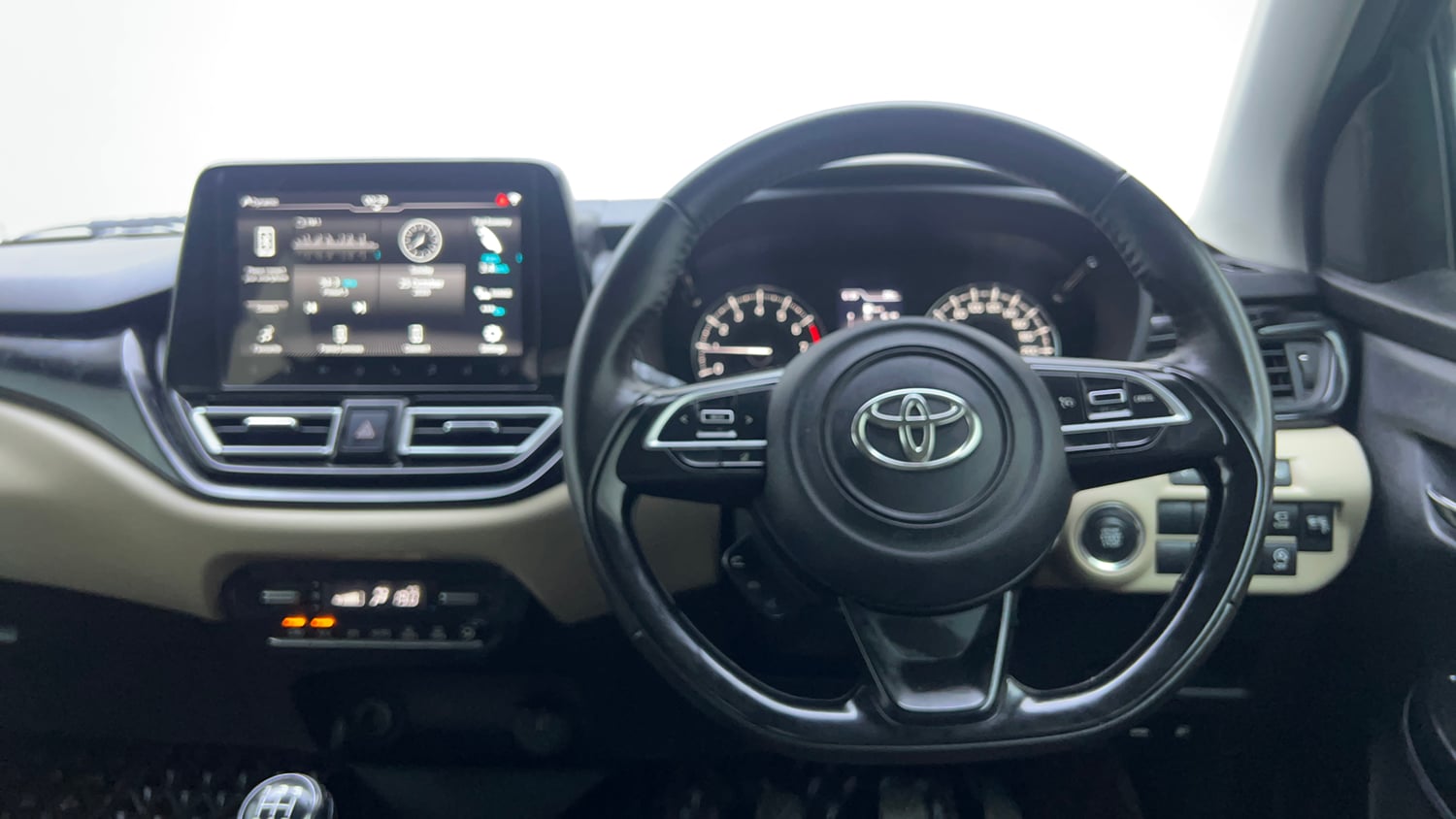 Used 2022 Toyota Glanza V Petrol Manual interior STEERING VIEW