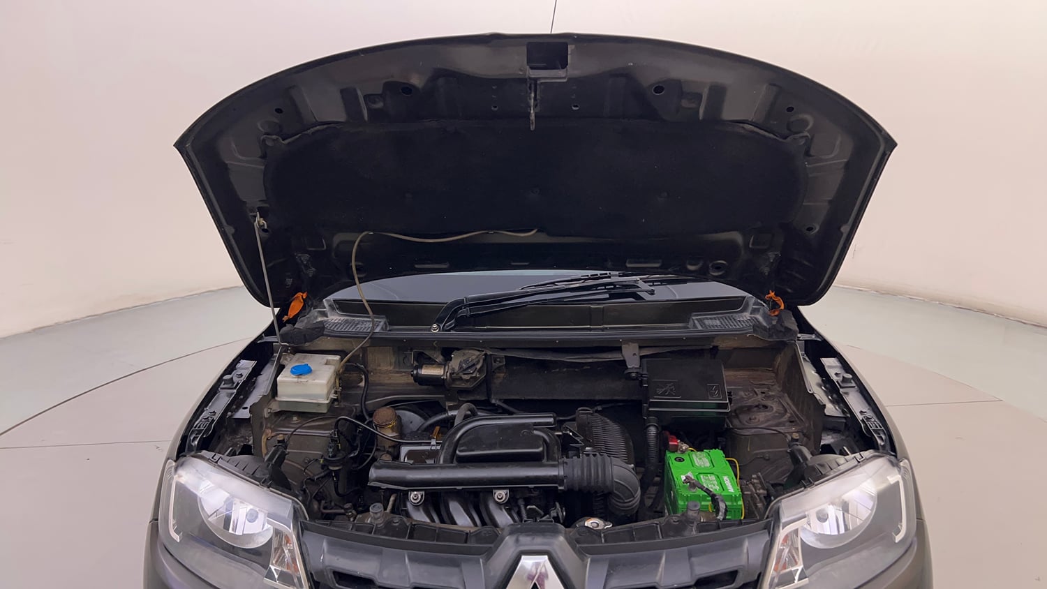 Used 2016 Renault Kwid 1.0 RXT AMT Petrol Automatic engine ENGINE & BONNET OPEN FRONT VIEW