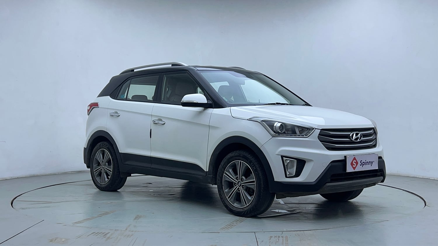 Used 2017 Hyundai Creta 1.6 SX Plus AT Petrol Petrol Automatic exterior RIGHT FRONT CORNER VIEW