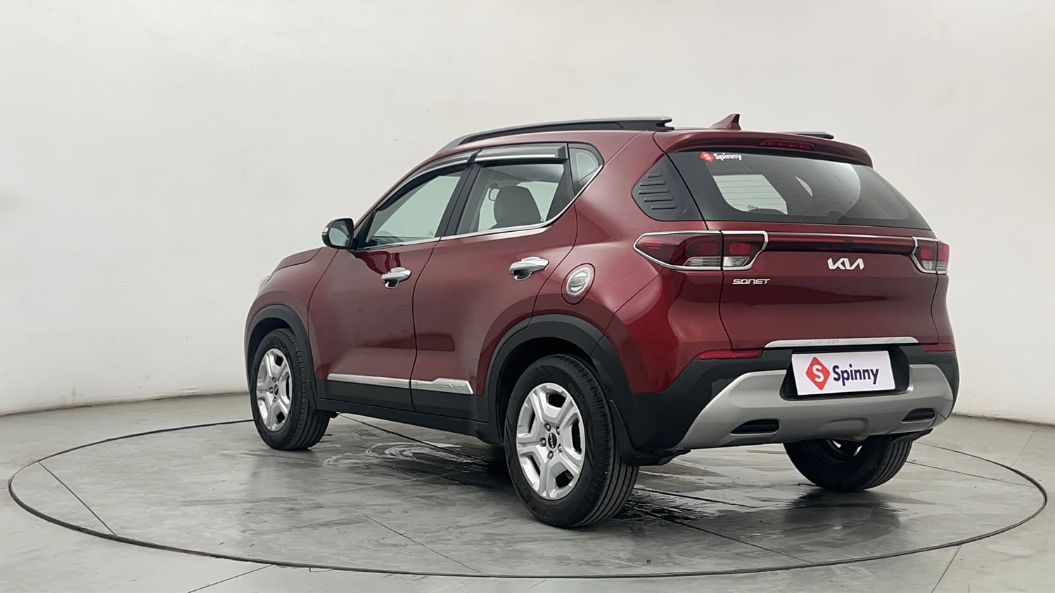 Used 2022 Kia Sonet HTK Plus 1.2 Petrol Manual exterior LEFT REAR CORNER VIEW