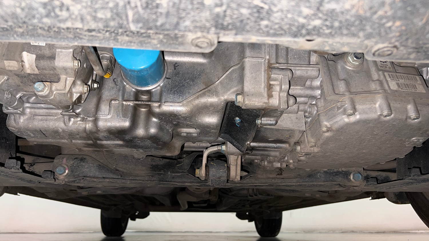 Used 2022 Honda Amaze VX CVT 1.2 Petrol Petrol Automatic extra FRONT LEFT UNDERBODY VIEW