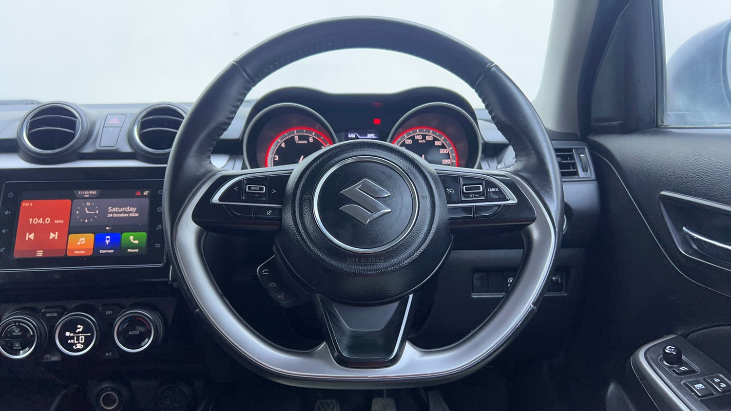 Used 2021 Maruti Suzuki Swift ZXi Plus Dual Tone Petrol Manual interior STEERING VIEW