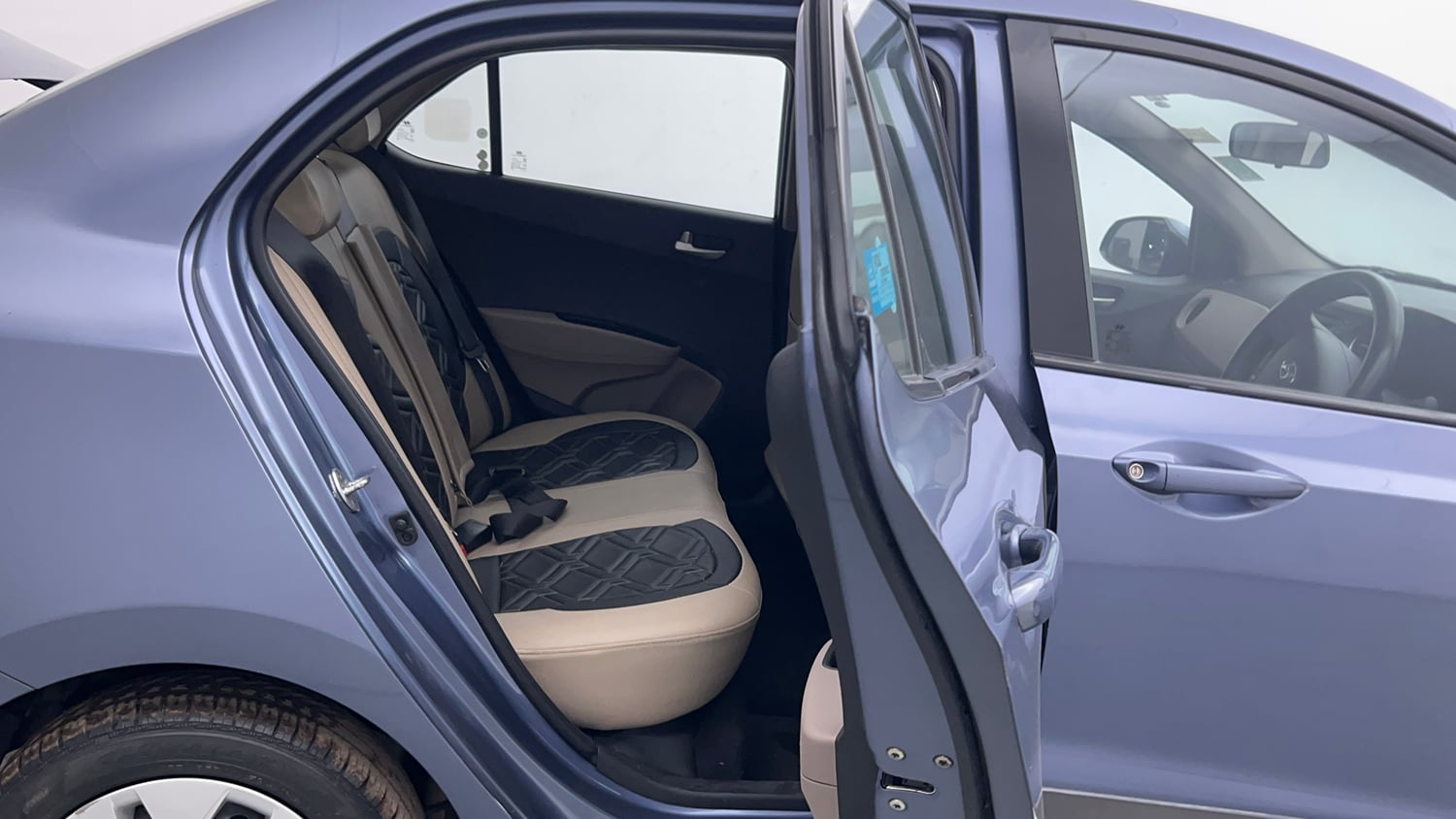 Used 2015 Hyundai Xcent S 1.2 Petrol Manual interior RIGHT SIDE REAR DOOR CABIN VIEW