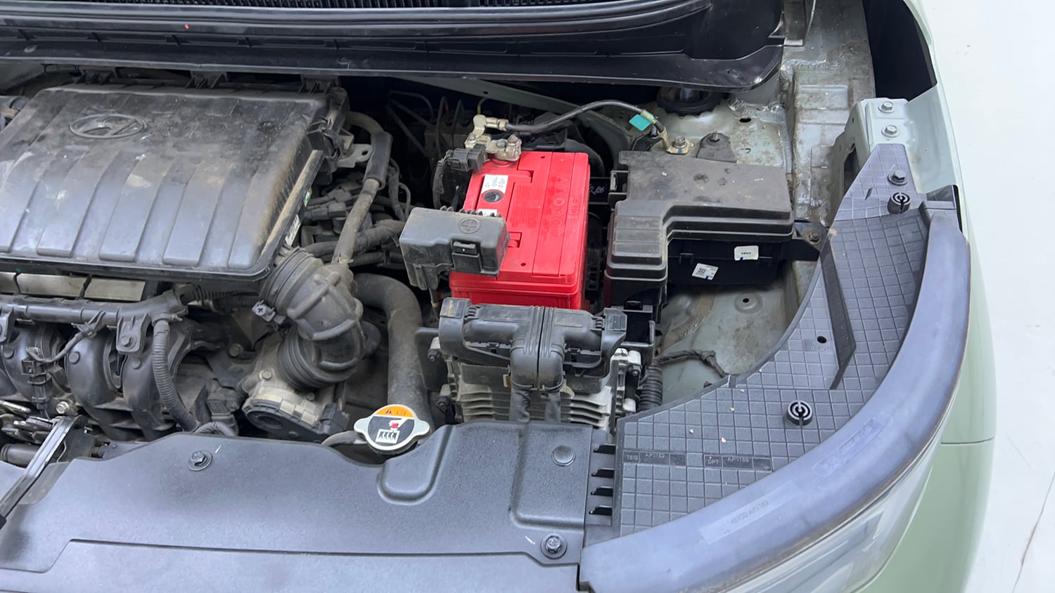 Used 2023 Hyundai Exter SX 1.2 AMT Petrol Automatic engine ENGINE LEFT SIDE VIEW