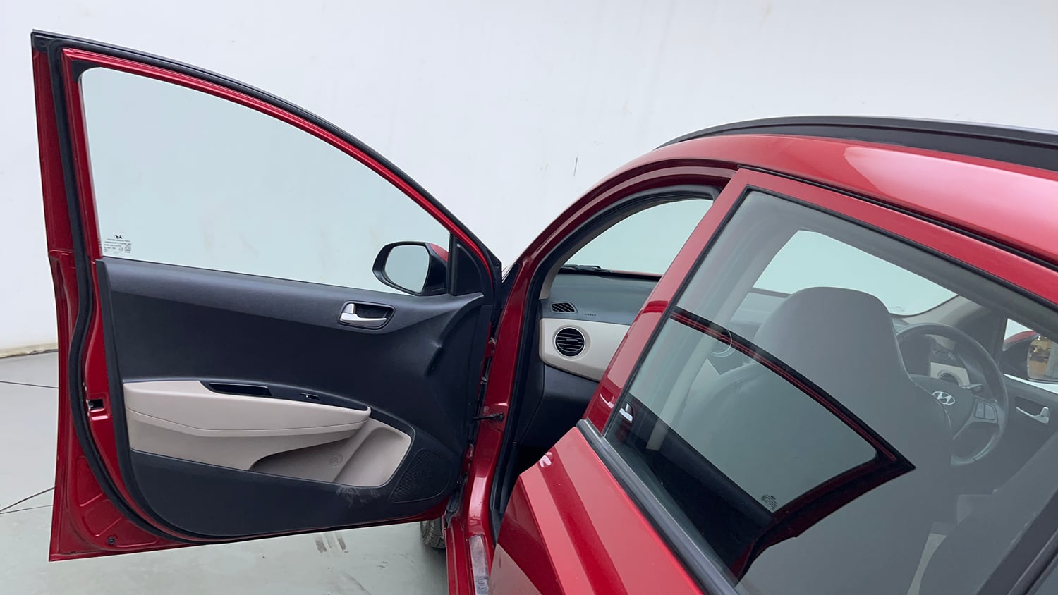 Used 2019 Hyundai Grand i10 Asta 1.2 Kappa VTVT Petrol Manual interior LEFT FRONT DOOR OPEN VIEW