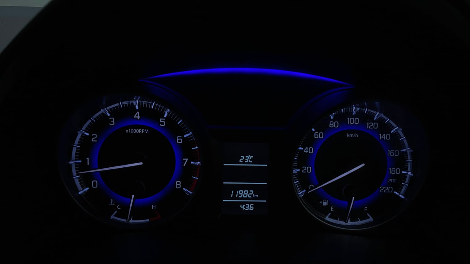 Used 2018 Maruti Suzuki Baleno Delta 1.2 Petrol Manual interior CLUSTERMETER VIEW