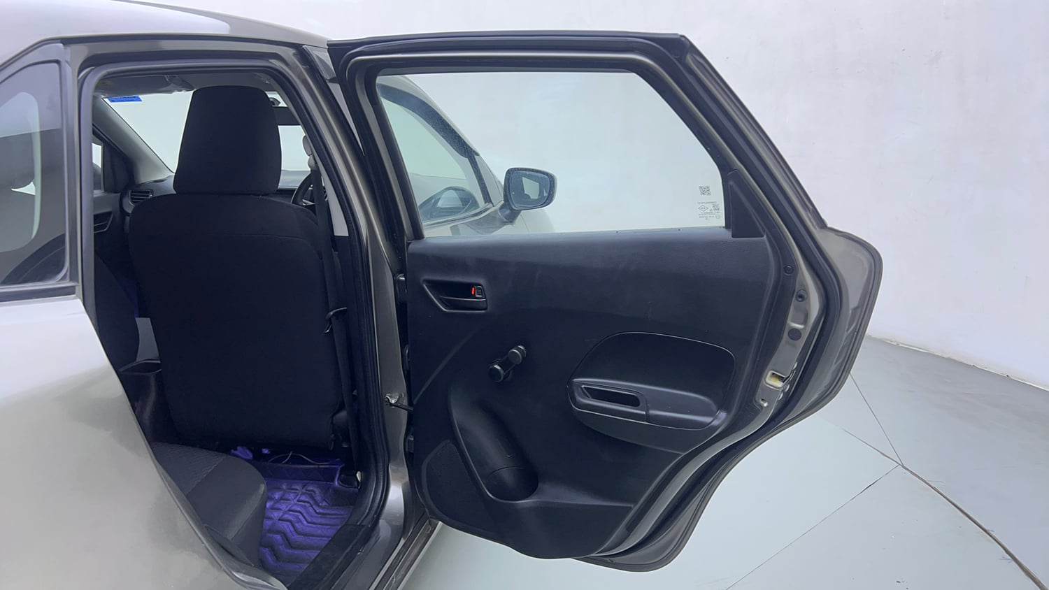 Used 2021 Maruti Suzuki Baleno Sigma Petrol Manual interior RIGHT REAR DOOR OPEN VIEW