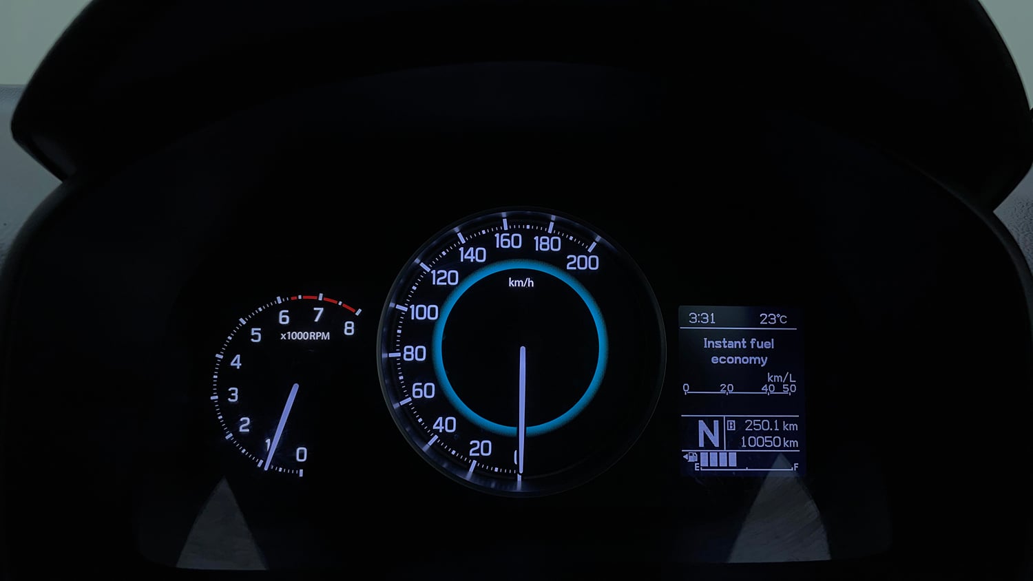 Used 2024 Maruti Suzuki Ignis Zeta 1.2 AMT Petrol Automatic interior CLUSTERMETER VIEW