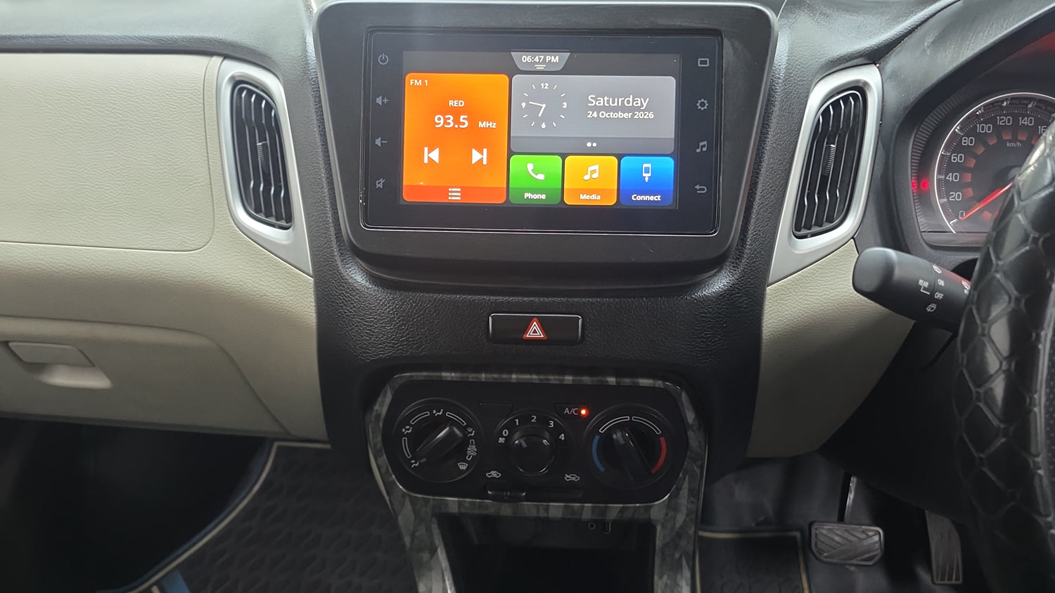 Used 2024 Maruti Suzuki Wagon R ZXI Plus 1.2 AGS Petrol Automatic interior MUSIC SYSTEM & AC CONTROL VIEW