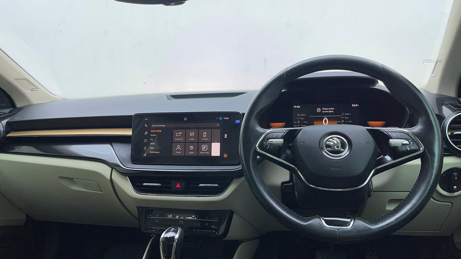 Used 2022 Skoda Slavia Style 1.0L TSI AT Petrol Automatic interior DASHBOARD VIEW