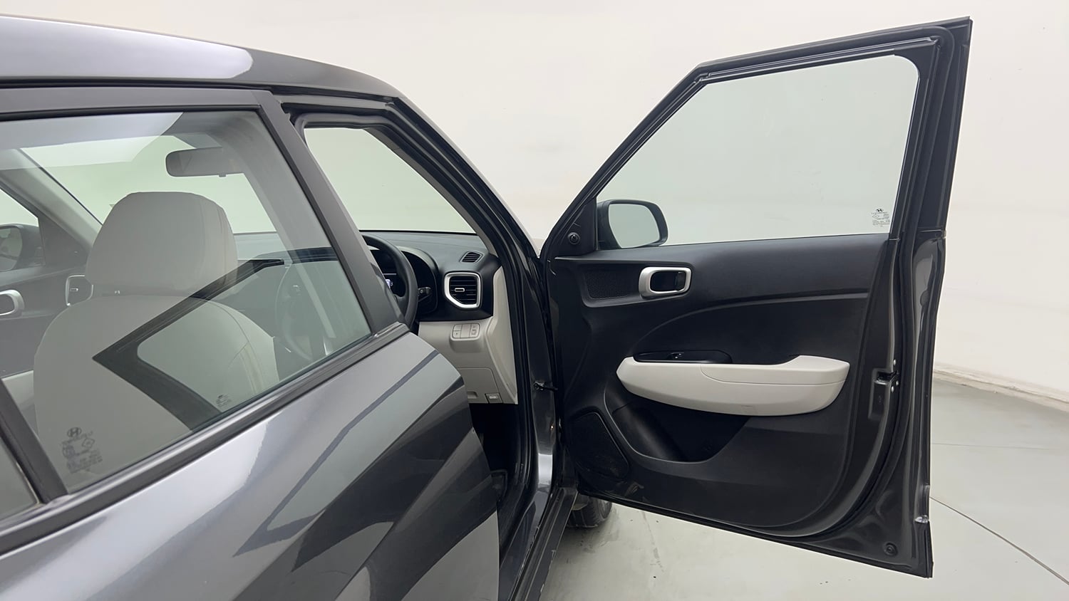 Used 2024 Hyundai Venue E 1.2 Petrol Petrol Manual interior RIGHT FRONT DOOR OPEN VIEW
