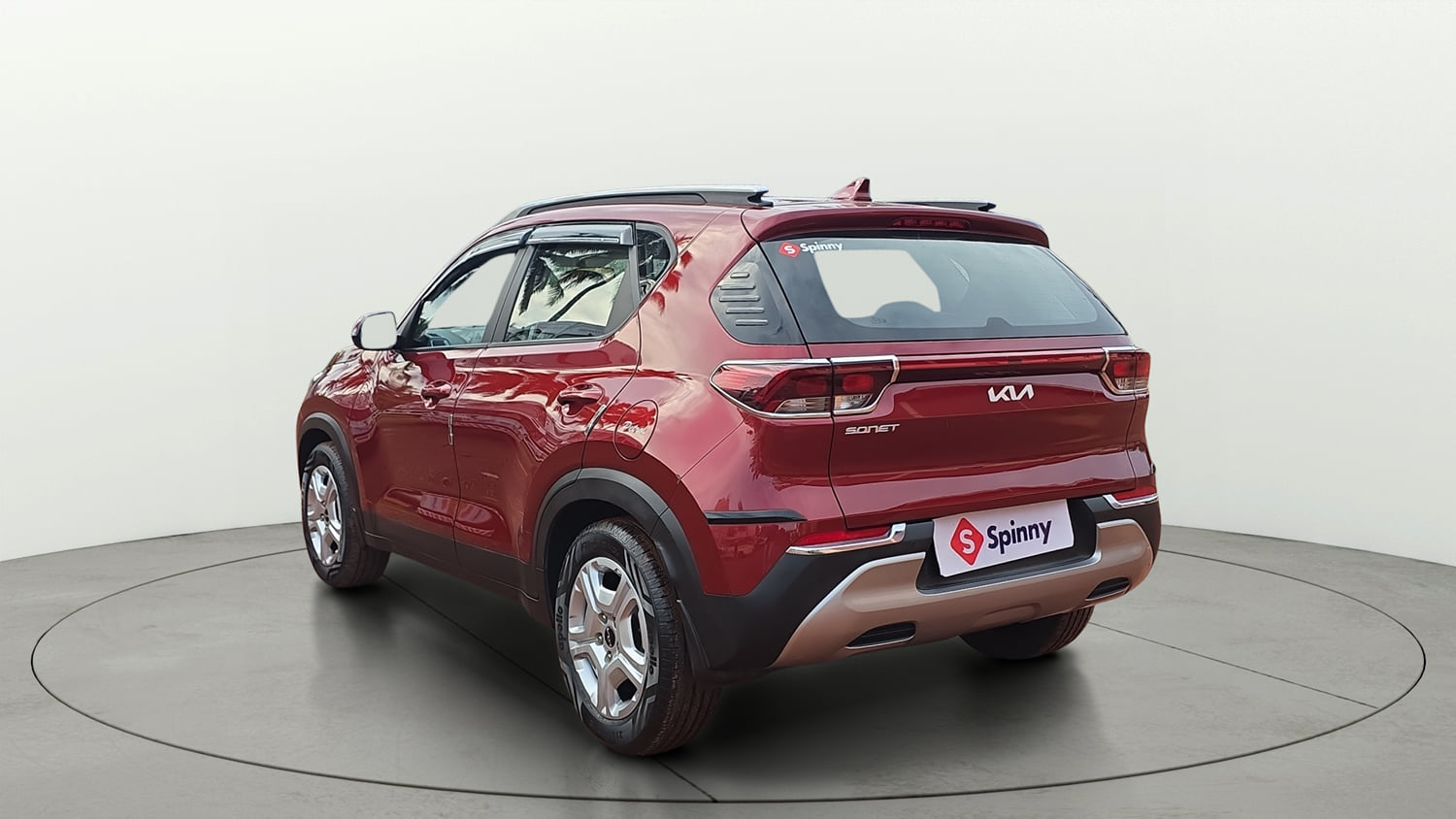 Used 2022 Kia Sonet HTK Plus 1.2 Petrol Manual exterior LEFT REAR CORNER VIEW