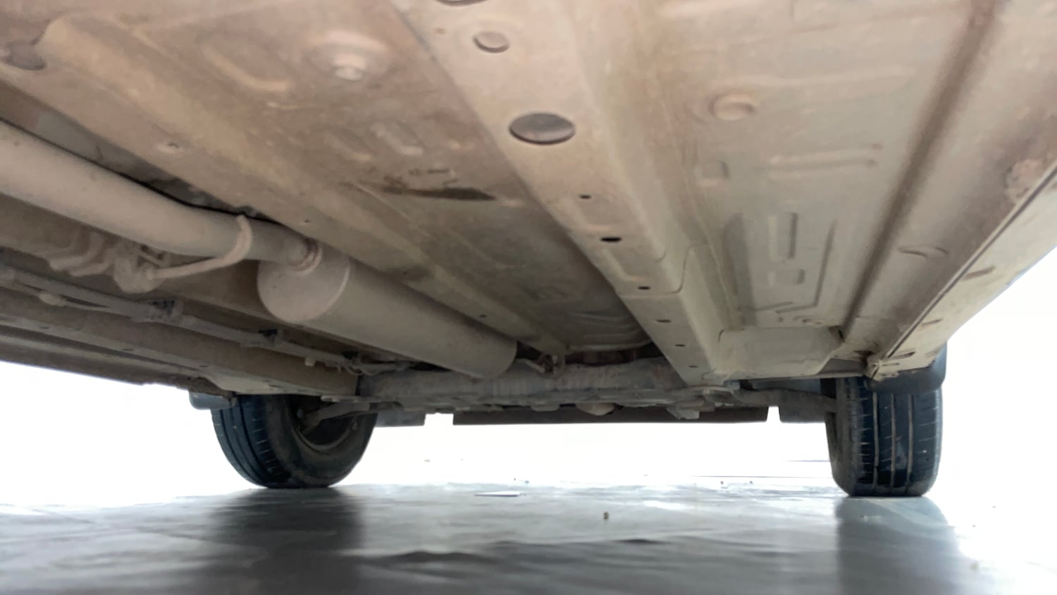 Used 2023 Tata Punch Adventure Rhythm Pack MT Petrol Manual extra REAR RIGHT UNDERBODY VIEW