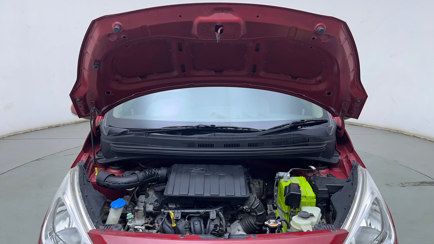 Used 2019 Hyundai Grand i10 Asta 1.2 Kappa VTVT Petrol Manual engine ENGINE & BONNET OPEN FRONT VIEW