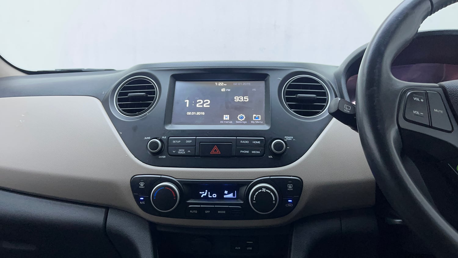 Used 2019 Hyundai Grand i10 Asta 1.2 Kappa VTVT Petrol Manual interior MUSIC SYSTEM & AC CONTROL VIEW