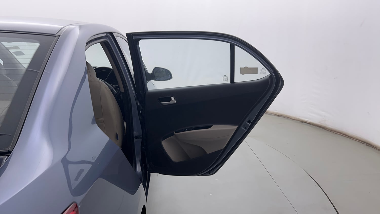 Used 2015 Hyundai Xcent S 1.2 Petrol Manual interior RIGHT REAR DOOR OPEN VIEW