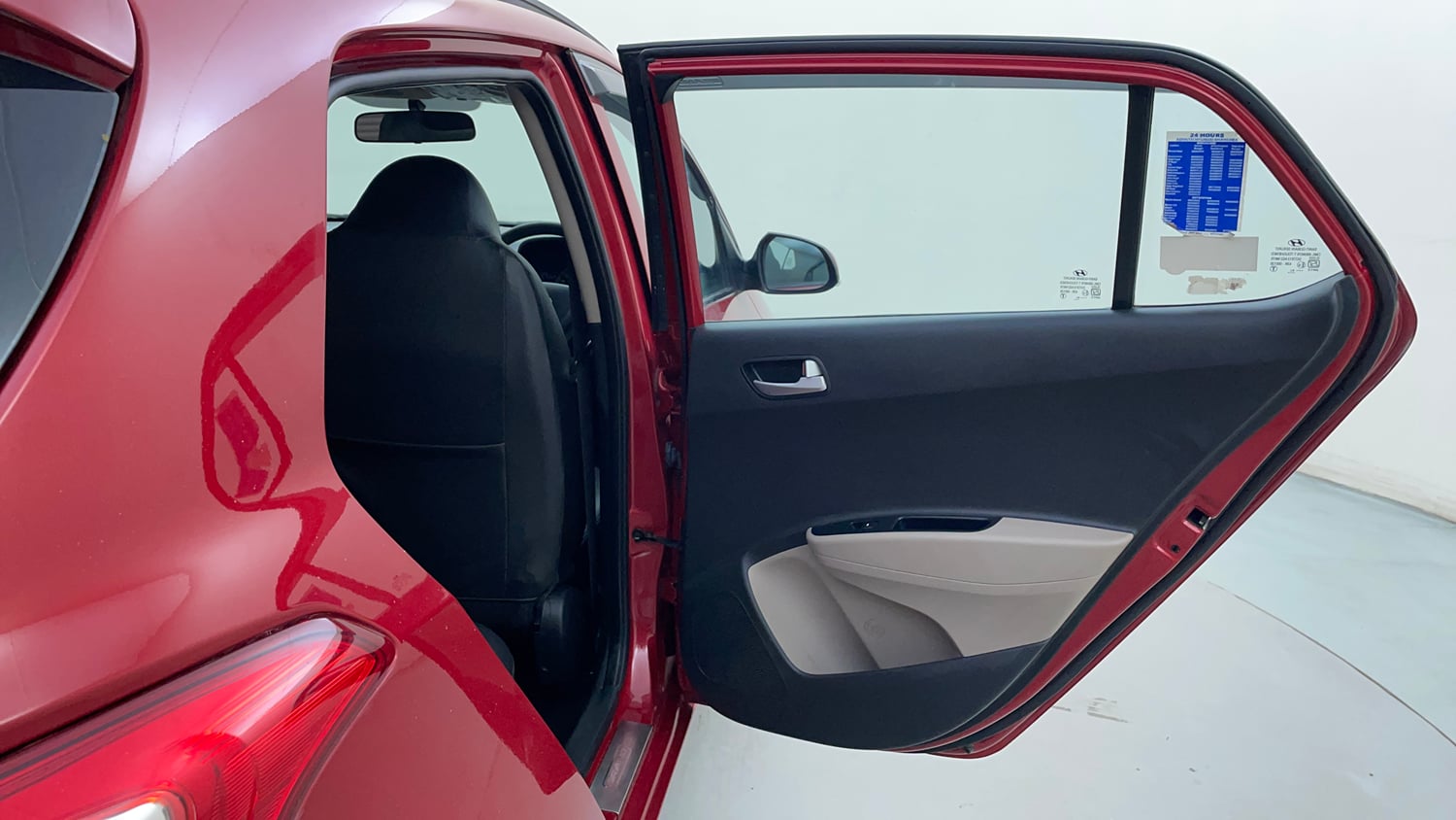 Used 2019 Hyundai Grand i10 Sportz 1.2 Kappa VTVT Petrol Manual interior RIGHT REAR DOOR OPEN VIEW