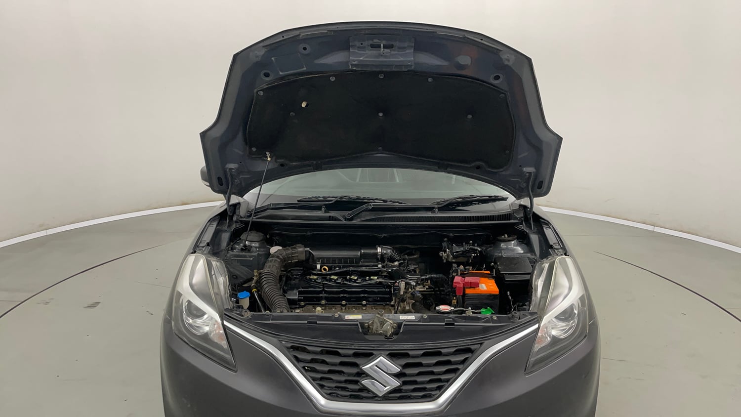 Used 2018 Maruti Suzuki Baleno Alpha 1.2 Petrol Manual engine ENGINE & BONNET OPEN FRONT VIEW