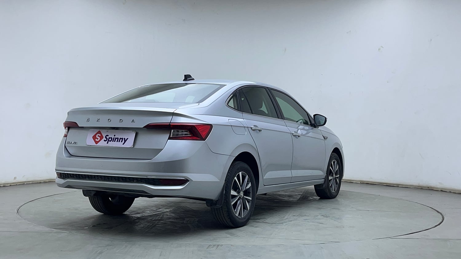Used 2022 Skoda Slavia Style 1.0L TSI AT Petrol Automatic exterior RIGHT REAR CORNER VIEW