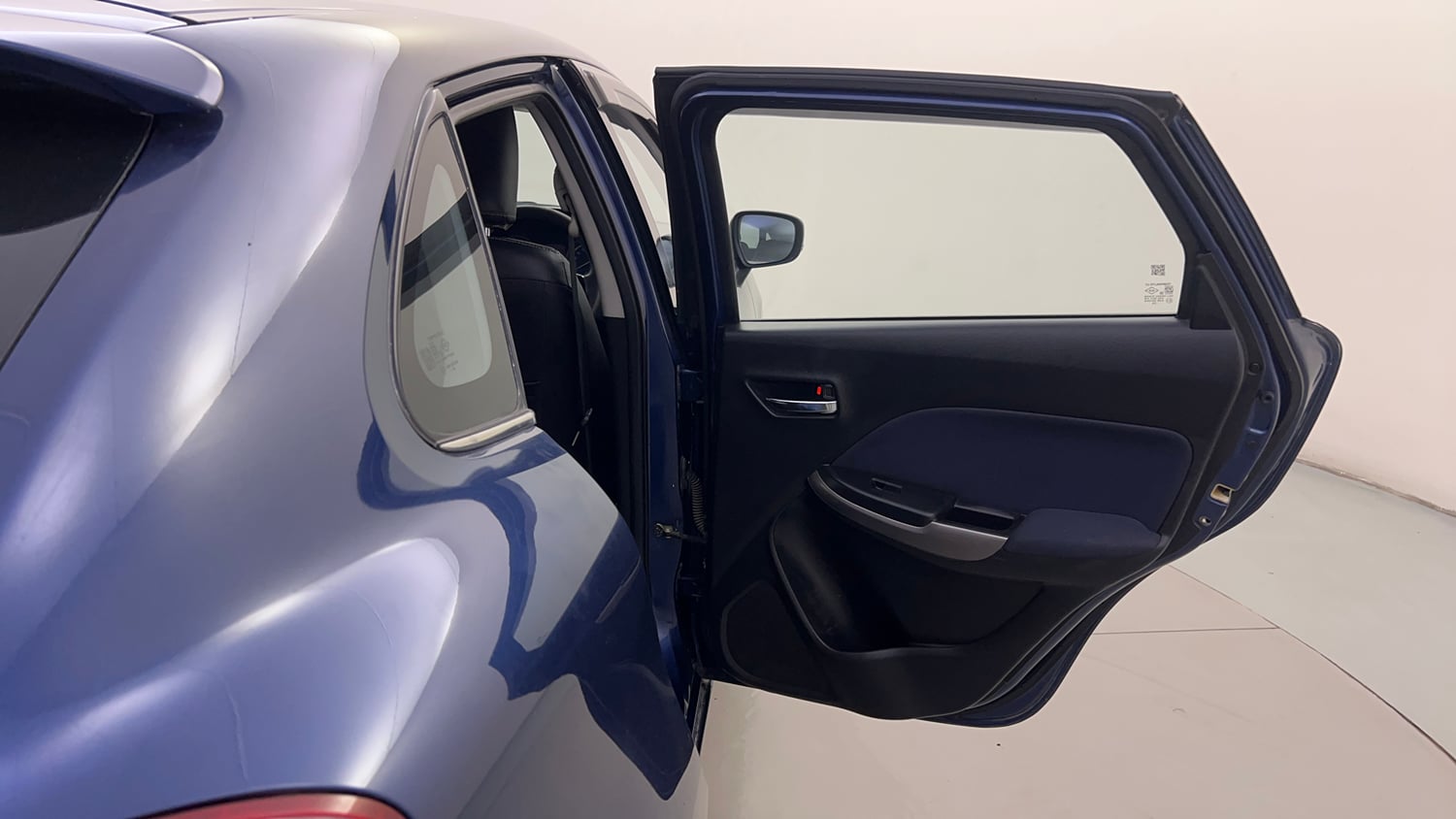 Used 2020 Maruti Suzuki Baleno Zeta Petrol Manual interior RIGHT REAR DOOR OPEN VIEW