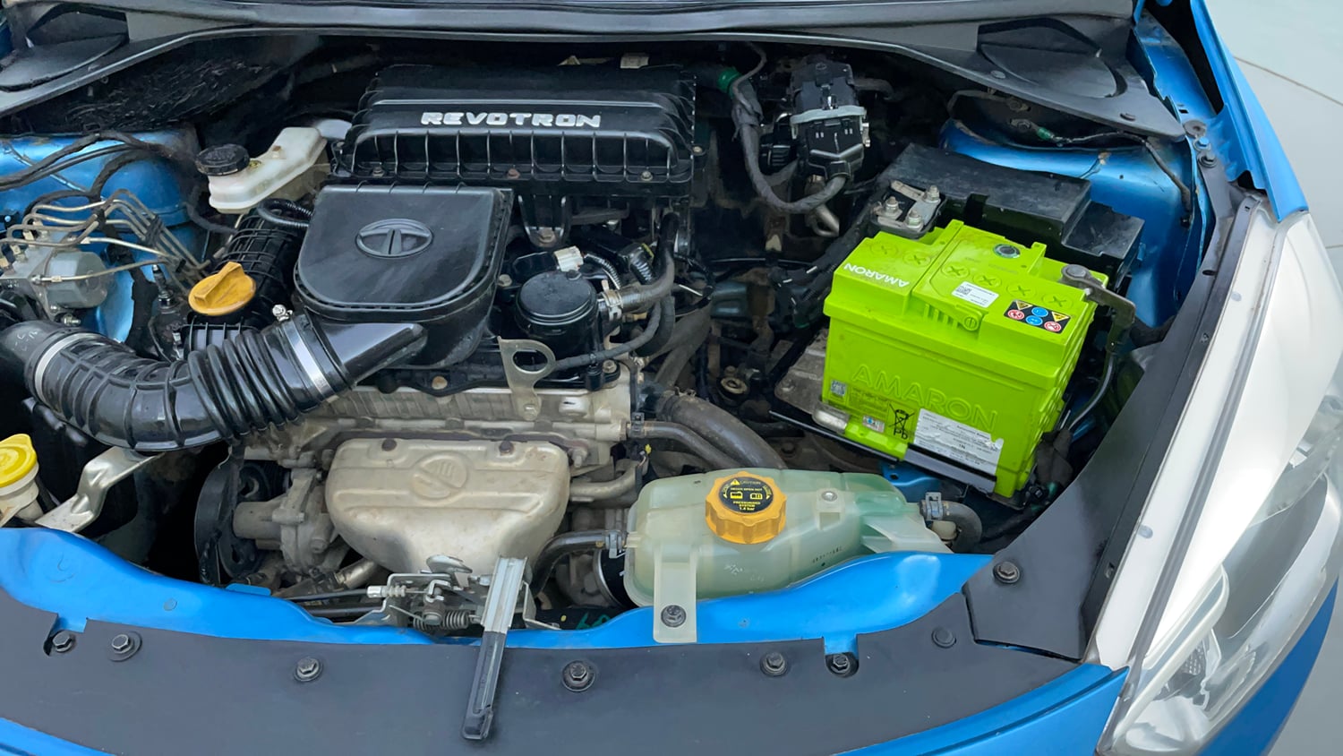 Used 2017 Tata Tiago Revotron XZ Petrol Manual engine ENGINE LEFT SIDE VIEW