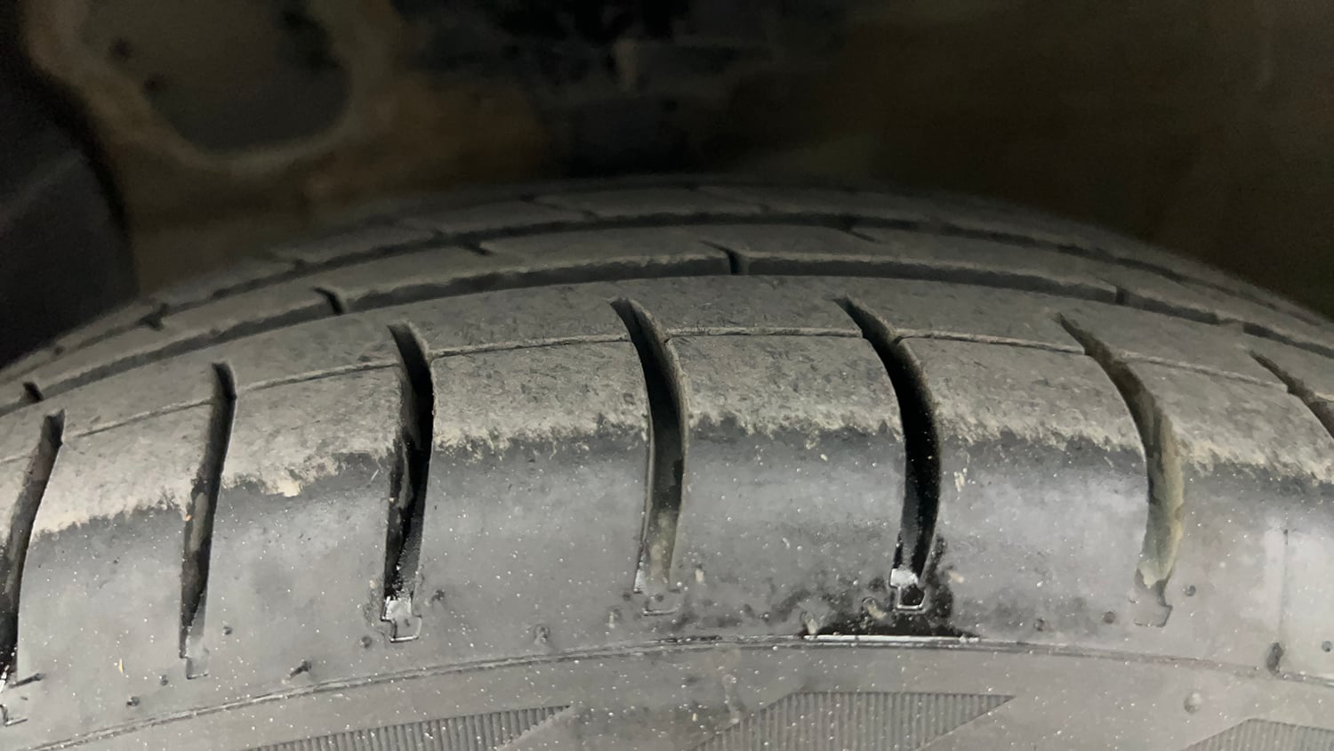 Used 2016 Hyundai Grand i10 Sportz 1.2 Kappa VTVT Petrol Manual tyres LEFT FRONT TYRE TREAD VIEW