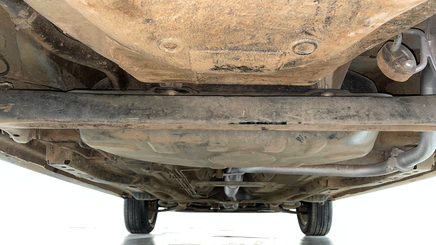Used 2017 Tata Tiago Revotron XZ Petrol Manual extra REAR UNDERBODY VIEW (TAKEN FROM REAR)