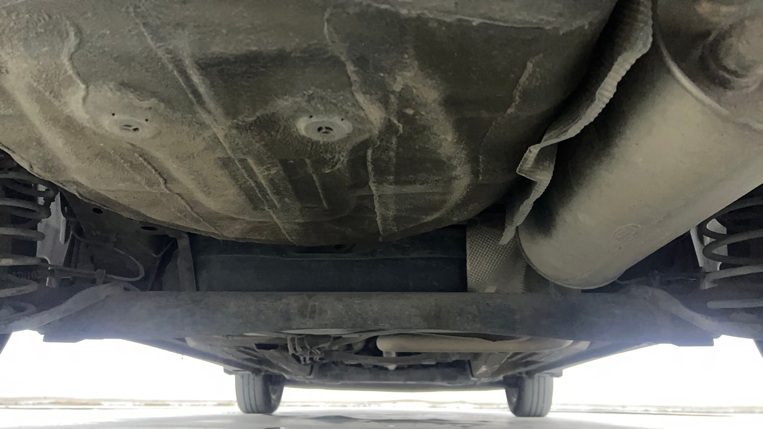 Used 2016 Ford Figo Aspire Titanium1.5 TDCi Diesel Manual extra REAR UNDERBODY VIEW (TAKEN FROM REAR)