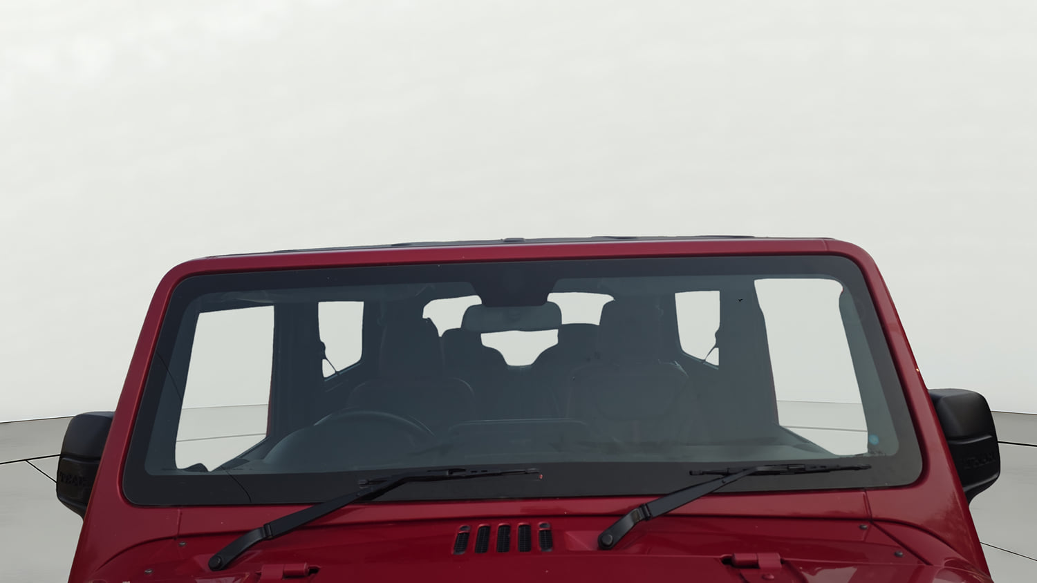 Used 2023 Mahindra Thar LX Hard Top Diesel MT 4WD Diesel Manual exterior FRONT WINDSHIELD VIEW