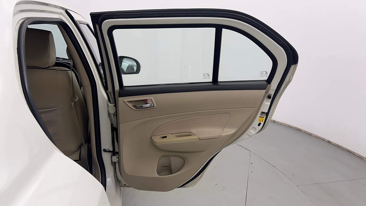 Used 2014 Maruti Suzuki Swift Dzire ZXI Petrol Manual interior RIGHT REAR DOOR OPEN VIEW