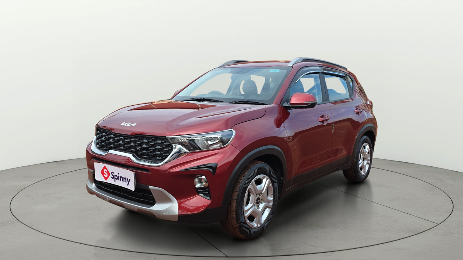 Used 2022 Kia Sonet HTK Plus 1.2 Petrol Manual exterior LEFT FRONT CORNER VIEW