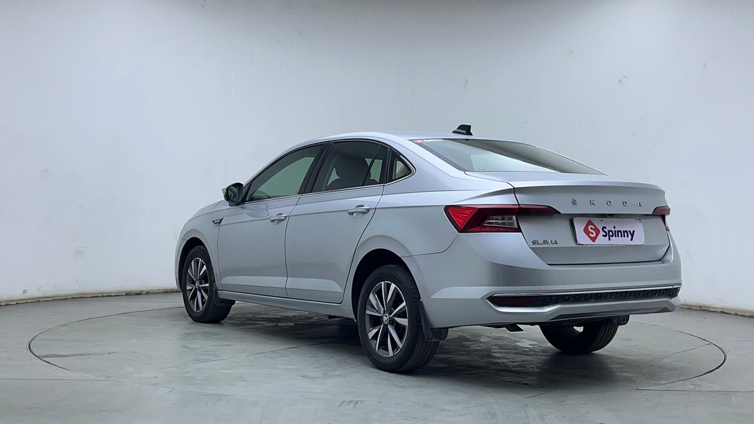 Used 2022 Skoda Slavia Style 1.0L TSI AT Petrol Automatic exterior LEFT REAR CORNER VIEW