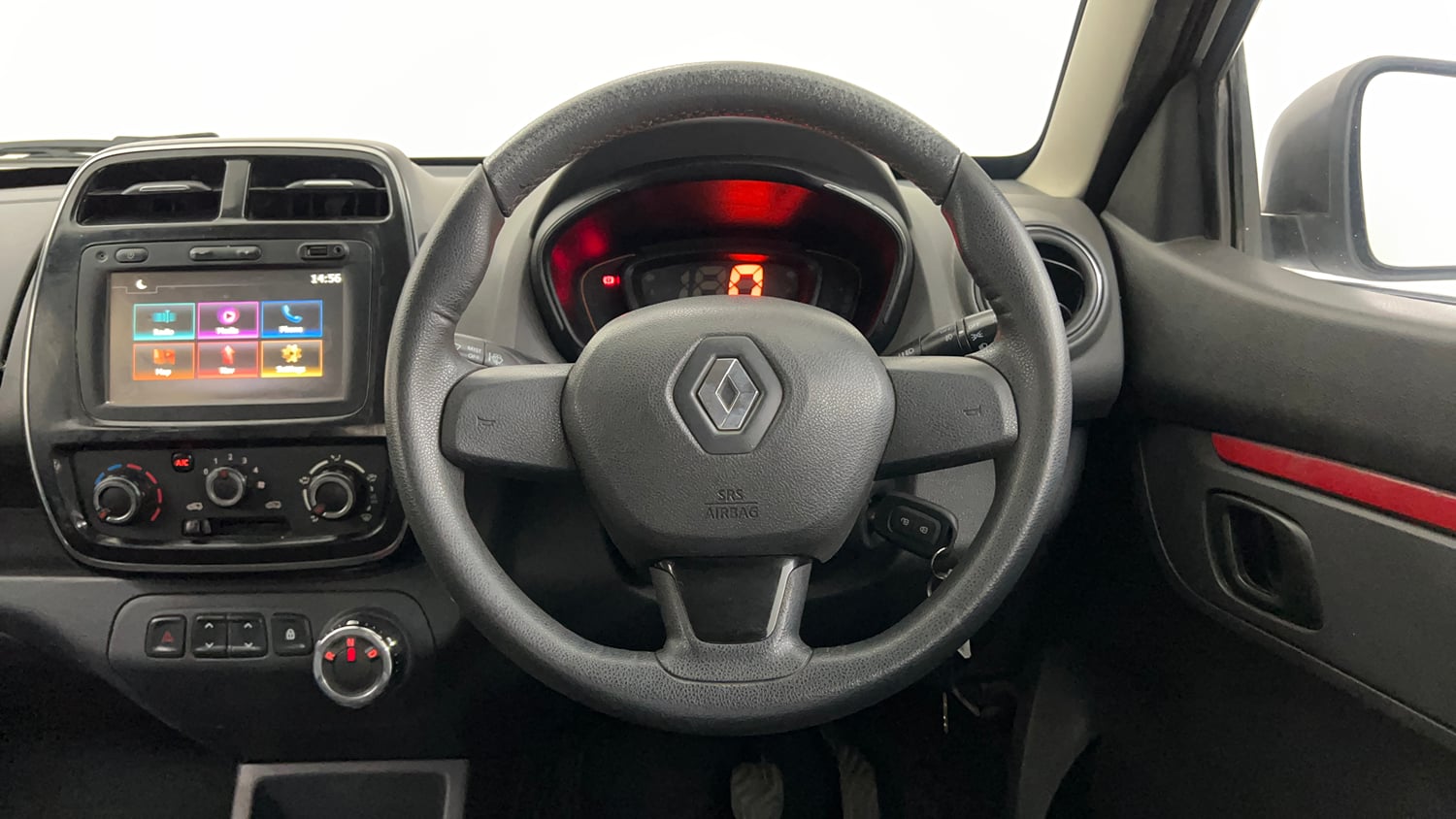 Used 2017 Renault Kwid 1.0 RXT AMT Petrol Automatic interior STEERING VIEW