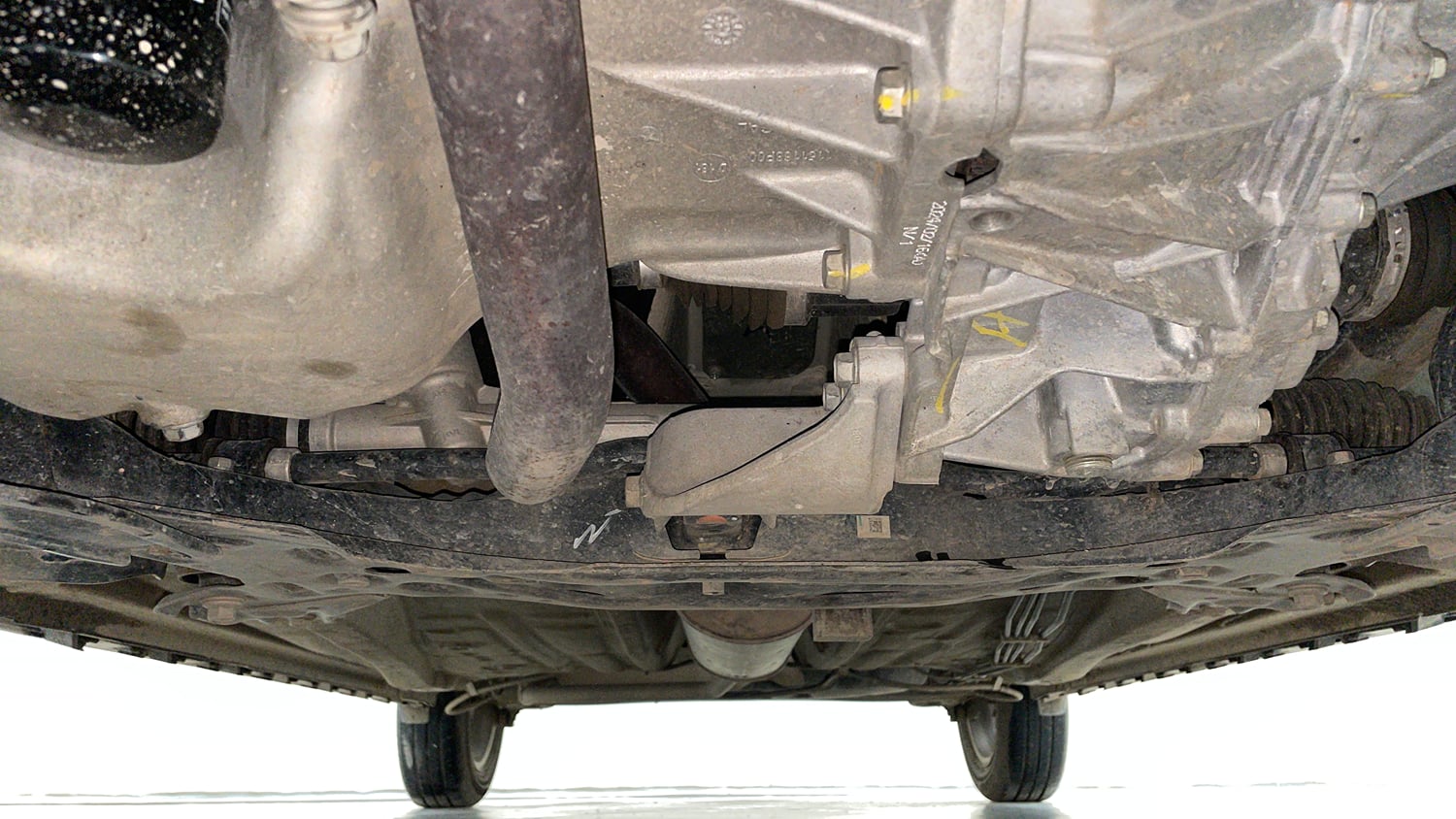 Used 2024 Maruti Suzuki Ignis Zeta 1.2 AMT Petrol Automatic extra FRONT LEFT UNDERBODY VIEW