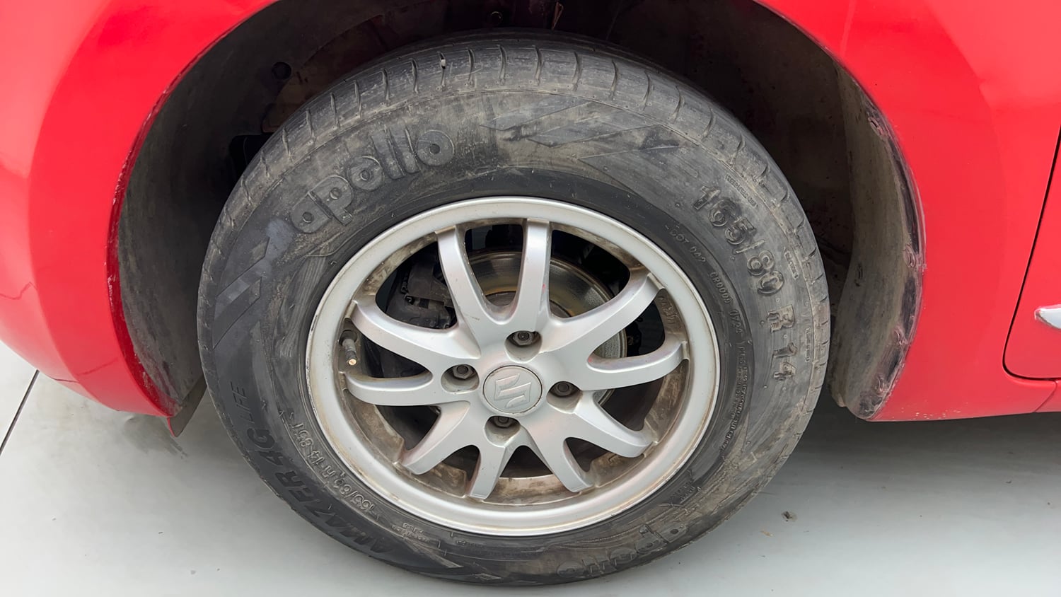 Used 2018 Maruti Suzuki Swift VXI CNG (Outside Fitted) Cng Manual tyres LEFT FRONT TYRE RIM VIEW