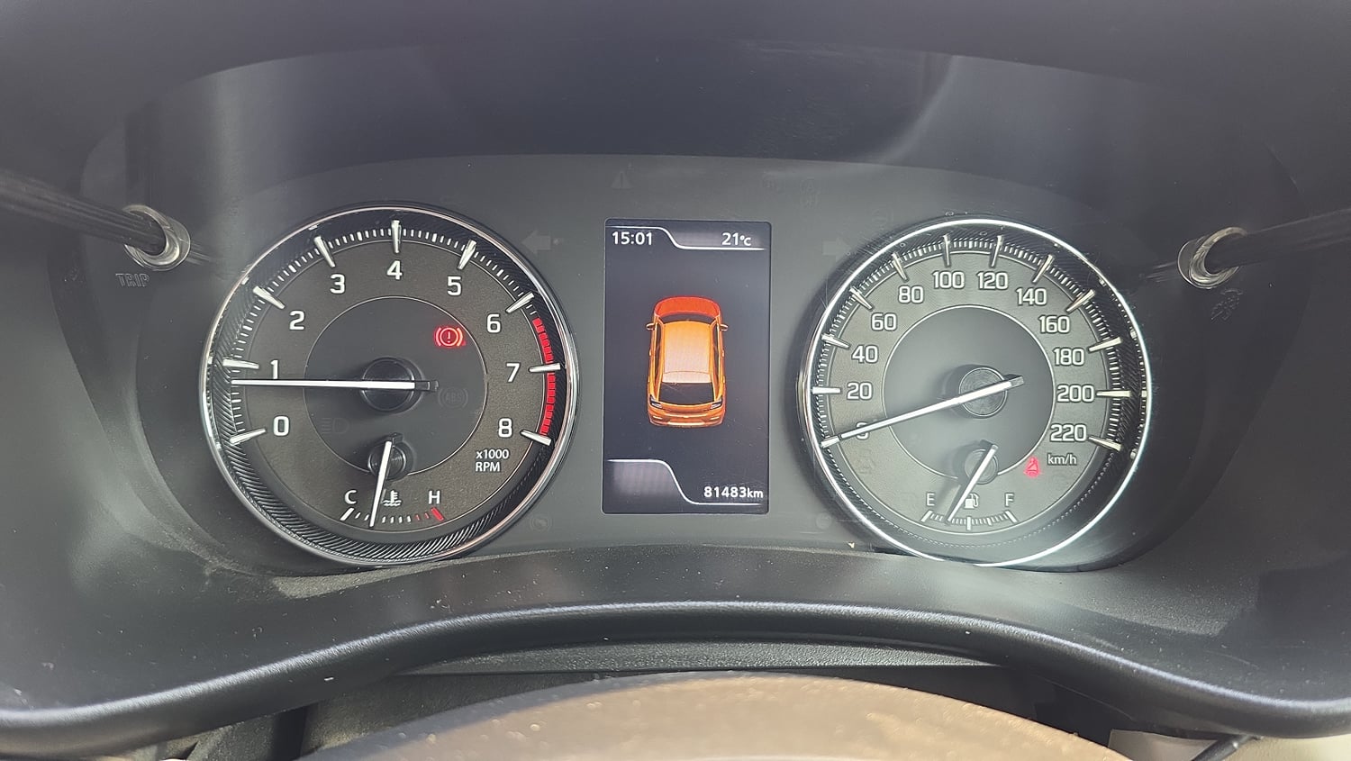Used 2023 Toyota Glanza V Petrol Manual interior CLUSTERMETER VIEW