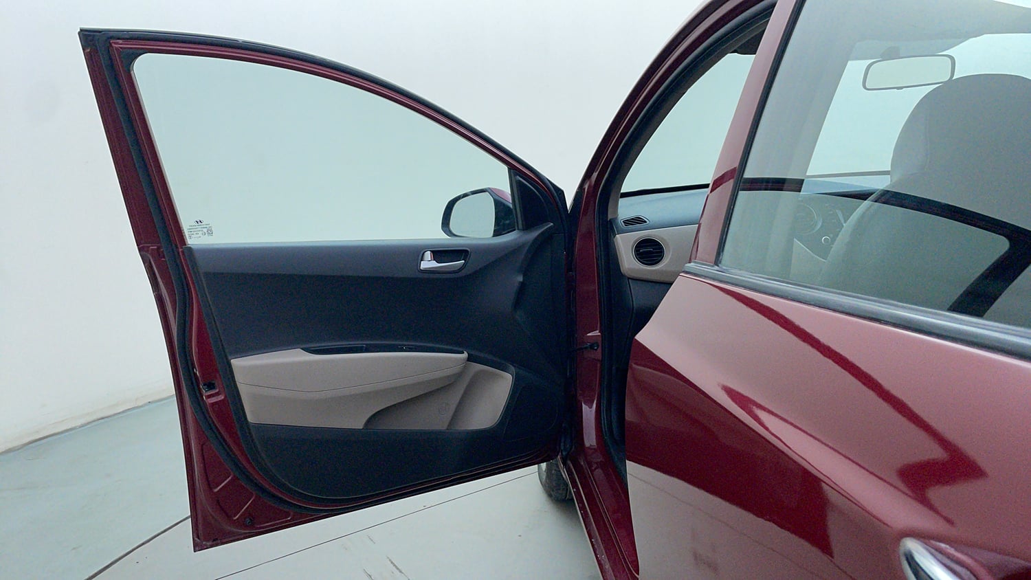 Used 2013 Hyundai Grand i10 Sportz 1.1 CRDi Diesel Manual interior LEFT FRONT DOOR OPEN VIEW