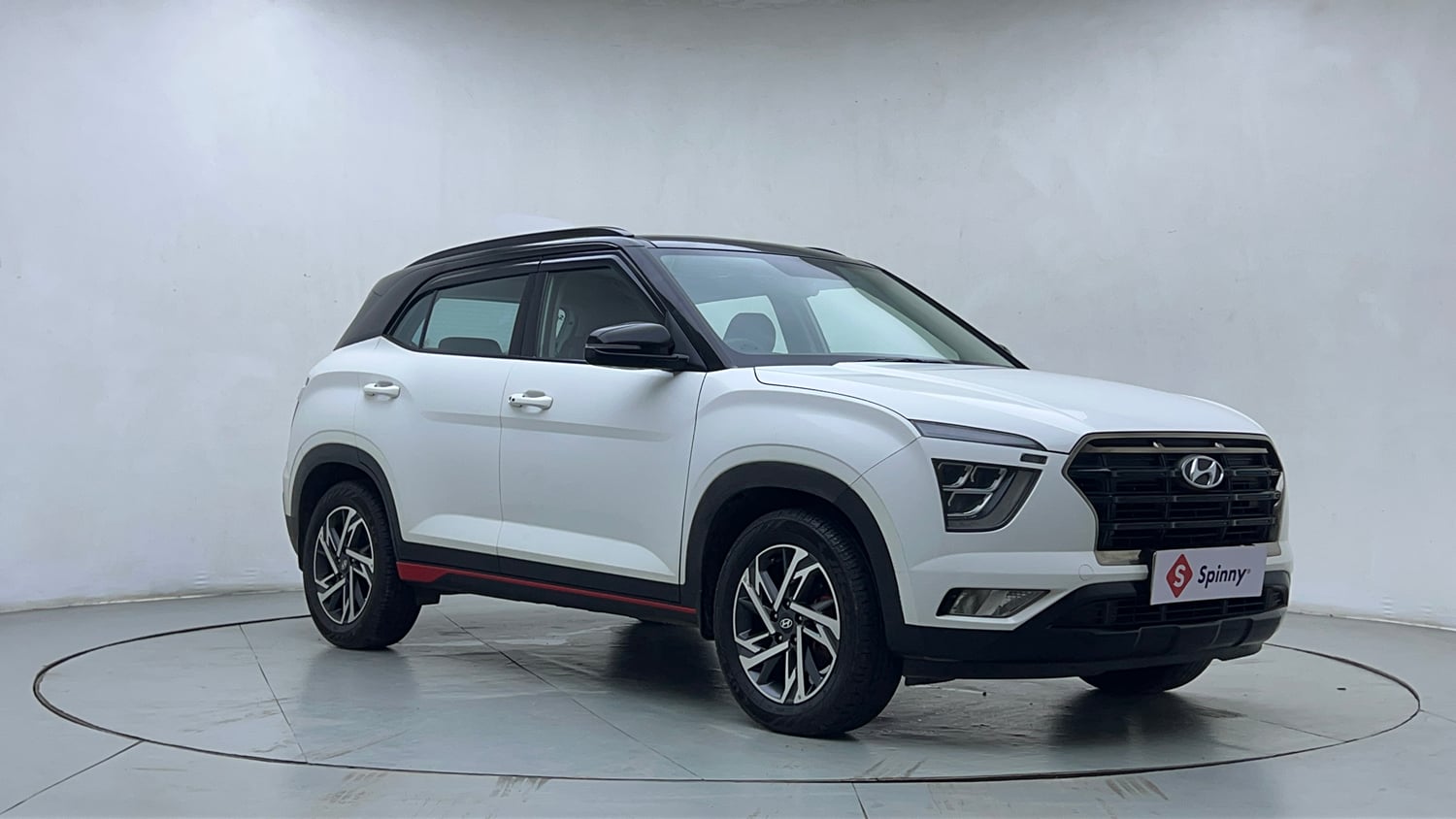 Used 2021 Hyundai Creta SX (O) 1.4 Turbo 7 DCT Petrol Automatic exterior RIGHT FRONT CORNER VIEW