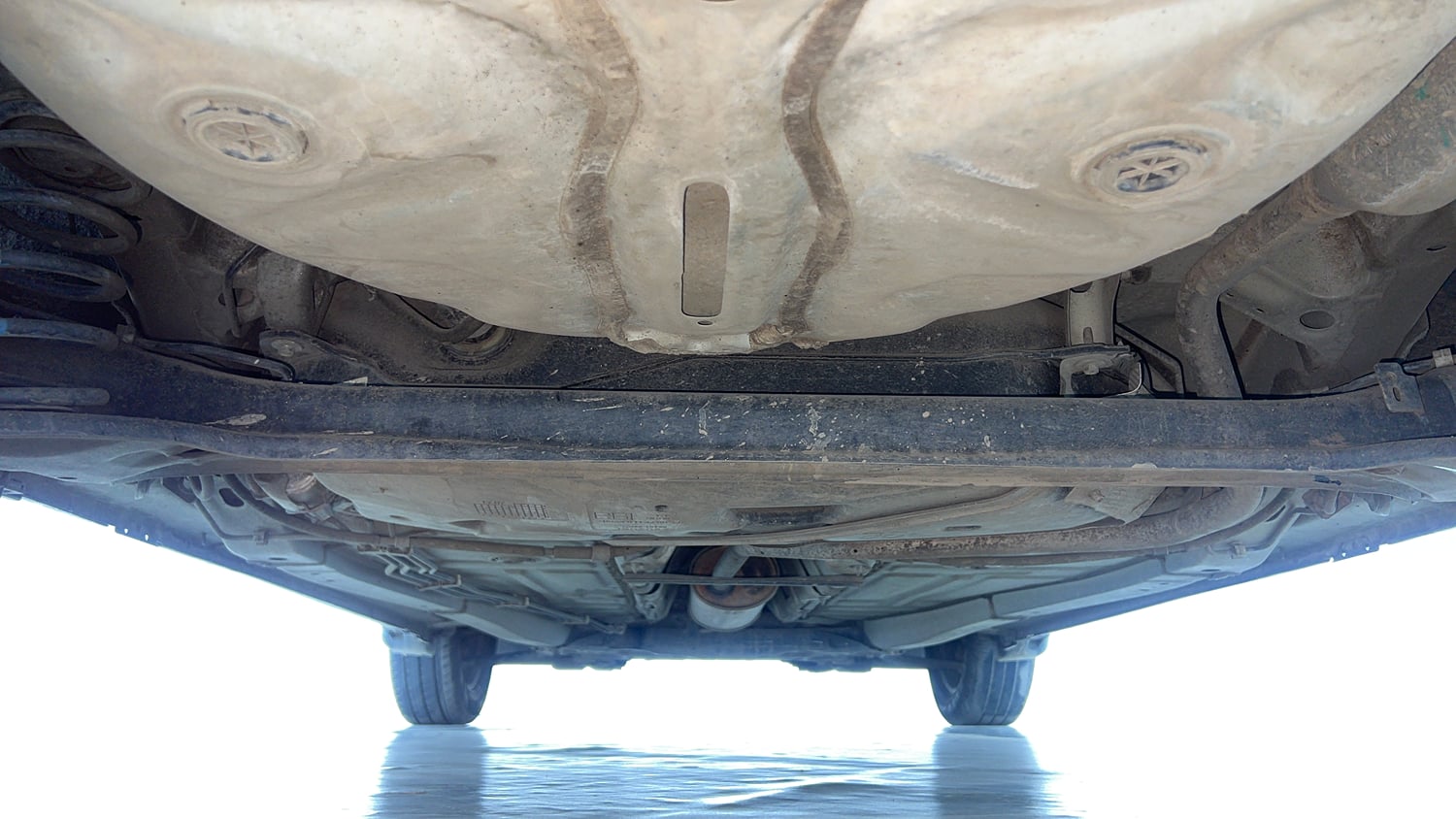 Used 2021 Maruti Suzuki Baleno Sigma Petrol Manual extra REAR UNDERBODY VIEW (TAKEN FROM REAR)