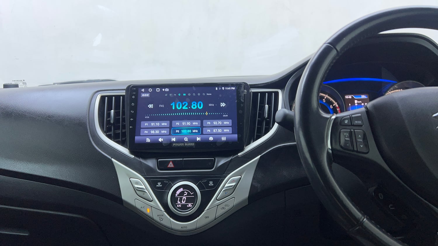 Used 2017 Maruti Suzuki Baleno Zeta 1.2 AT Petrol Automatic interior MUSIC SYSTEM & AC CONTROL VIEW