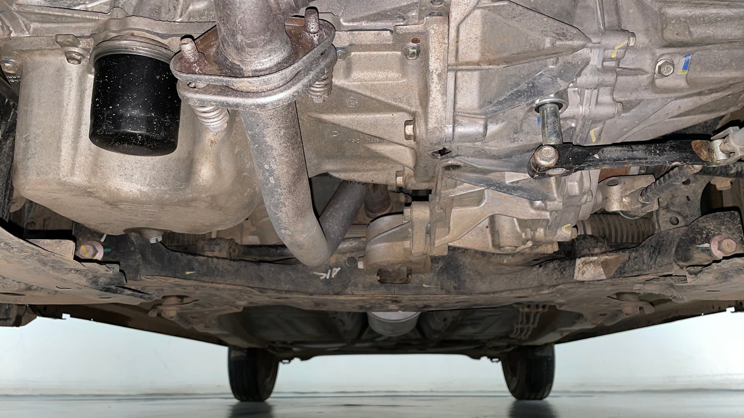 Used 2018 Maruti Suzuki Baleno Delta 1.2 Petrol Manual extra FRONT LEFT UNDERBODY VIEW