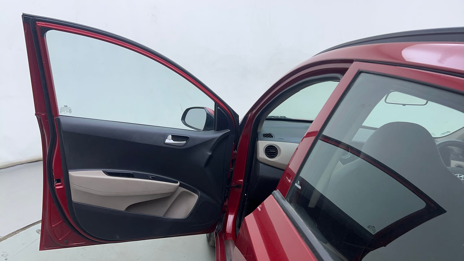 Used 2019 Hyundai Grand i10 Sportz 1.2 Kappa VTVT Petrol Manual interior LEFT FRONT DOOR OPEN VIEW